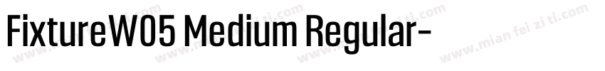 FixtureW05 Medium Regular字体转换